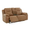 Liberty Furniture 7018BU-23P Callihan - Loveseat With Console P3 & ZW - York Butternut