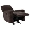 Coaster Fine Furniture 609573 Navarro - Chenille Upholstered Glider Recliner - Dark Brown