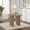 Coaster Fine Furniture 722857 Adina - Square Wood Side End Table - Distressed Light Brown