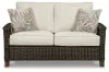 Ashley Furniture P750-835 Paradise Trail - Loveseat w/Cushion - Medium Brown
