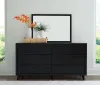 Ashley Furniture B1013/231/36/56/58/95/B100-14/92(2) Ashley Furniture B1013/231/36/56/58/95/B100-14/92(2) Danziar - 8 Pc. - Dresser, Mirror, King Panel Bed, 2 Nightstands - Black