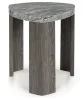 Ashley Furniture T600-6 Surmour - Triangle End Table - Gray / Brown