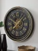 Ashley Furniture A8010385 Dairton - Wall Clock - Black / Gold Finish
