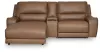 Ashley Furniture PCU62606S17 Ashley Furniture PCU62606S17 DeepWakes - 3-Piece Power Reclining Sectional With LAF Press Back Power Chaise - Caramel