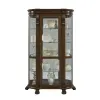 Pulaski Furniture 102003 PFC Curios - Lighted Curved Front 4 Shelf Curio Cabinet - Maple Brown