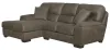 Jackson Furniture Industries 4043/75/42-19 Jackson Furniture Industries 4043/75/42-19 Royce - 2 Piece Sofa Chaise (RSF Loveseat / LSF Chaise) - Brown