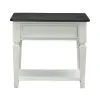 Liberty Furniture 417-OT1020 Allyson Park - Drawer End Table - Wirebrushed White / Charcoal