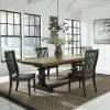 Liberty Furniture 879-DR-5TRS Liberty Furniture 879-DR-5TRS Harvest Home - 5 Piece Trestle Table Set - Black