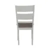 Liberty Furniture 182-C1501S Brook Bay - Slat Back Upholstered Side Chair - Textured White / Carbon Gray