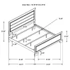 CoasterEveryday 204391KE Kauffman - Wood Eastern King Panel Bed - Dark Cocoa