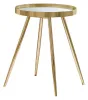 CoasterEssence 723917 Kaelyn - Round Mirror Top End Table - Gold