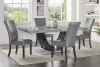 New Classic 40-3765-D4C Lyra - Dining Table & 4 Chairs - Gray