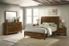 New Classic 00-B0182-35N New Classic 00-B0182-35N Ballard - 5/0 Queen 5 Piece Bedroom Set (Bed, Dresser, Mirror, 2 Nightstands) - Brown