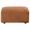 Coaster Fine Furniture 504954 Burnett - Chenille Upholstered Ottoman - Burnt Orange