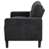 Coaster Fine Furniture 509982 Bowen II - Fabric Upholstered Track Arm Loveseat - Steel Gray