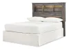 Ashley Furniture B211-85 Drystan - Full Bookcase Headboard - Brown / Beige