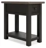 Ashley Furniture T736-107 Tyler Creek - Chair Side End Table - Black / Gray