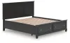 Ashley Furniture B687B20 Ashley Furniture B687B20 Lanolee - California King Panel Storage Bed - Black