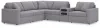 Ashley Furniture 92104S14 Ashley Furniture 92104S14 Modmax - 6-Piece Sectional With Audio System Console - Granite