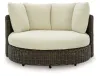 Ashley Furniture P711-810 Kimora - Swivel Lounge Chair With Cushion - Beige / Dark Brown