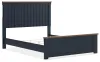 Ashley Furniture B414B10 Landocken - Queen Panel Bed - Brown / Blue