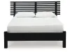 Ashley Furniture B1013B19 Danziar - Full Slat Panel Bed With Low Footboard - Black