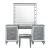New Classic BA9698S-091 New Classic BA9698S-091 Valentino - Vanity Table Mirror (Bulbs Not Included) - Silver