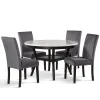 New Classic D400-11 Celeste - Round Dining Table - Espresso