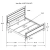 CoasterEveryday 204391Q Kauffman - Wood Queen Panel Bed - Dark Cocoa