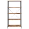 CoasterEveryday 801542 Analiese - 4-Shelf Bookshelf - Rustic Nutmeg
