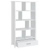 CoasterEssence 801574 Dylan - 4-Shelf Storage Bookshelf - White High Gloss