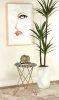 CoasterEssence 935878 Xenia - Round Bone Inlay Accent Side Table - White And Gold
