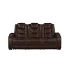 New Classic U5483-30P2-BRN Chester - Reclining Sofa With Power Headrest & Footrest - Brown