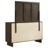 Coaster Fine Furniture 225013M Glenwood - 6-Drawer Dresser And Mirror - Warm Brown