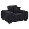 Coaster Fine Furniture 511063 Octavia - Fabric Upholstered Track Arm Accent Chair - Black