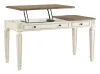 Ashley Furniture H743-134 Realyn - Home Office Lift Top Desk - White / Brown