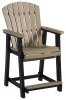 Ashley Furniture P211-124 Fairen Trail - Barstool (Set of 2) - Black / Driftwood