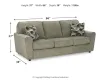 Ashley Furniture 2680538 Cascilla - Sofa - Light Gray