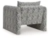 Ashley Furniture A3000705 Kenbell - Accent Chair - Black / White