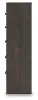 Ashley Furniture B3789-46 Prendonea - Five Drawer Chest - Charcoal