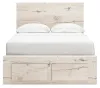 Ashley Furniture B2310B20 Ashley Furniture B2310B20 Lawroy - Full Panel Bed With Storage Footboard - Light Natural