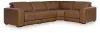 Ashley Furniture PCU10700S11 Ashley Furniture PCU10700S11 Magic Man - 4-Piece Power Reclining Sectional - Caramel