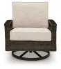 Ashley Furniture PCP760-821 Monterey Point - Swivel Lounge Chair (Set of 2) - Dark Brown
