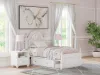 Ashley Furniture PCB1819B9 Ashley Furniture PCB1819B9 Kozlani - Twin Upholstered Panel Storage Bed - White