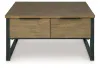 Ashley Furniture T602-00 Ashley Furniture T602-00 Montia - Lift Top Cocktail Table - Light Brown