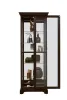 Pulaski Furniture 21459 PFC Curios - Locking Slide Door 5 Shelf Curio Cabinet - Deep Cherry Brown