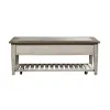 Liberty Furniture 824-OT1010 Heartland - Rect Ceiling Tile Cocktail Table - Antique White / Tobacco Tops
