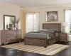 CoasterEveryday 204190KE-S4 Kauffman - 4 Piece King Bedroom Set - Washed Taupe