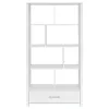 CoasterEssence 801574 Dylan - 4-Shelf Storage Bookshelf - White High Gloss