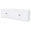 Coaster Fine Furniture 724113-SET Laughlin - 3 Piece Entertainment Center TV Stand - White
